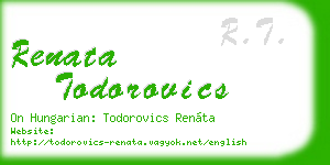 renata todorovics business card