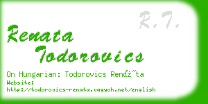 renata todorovics business card